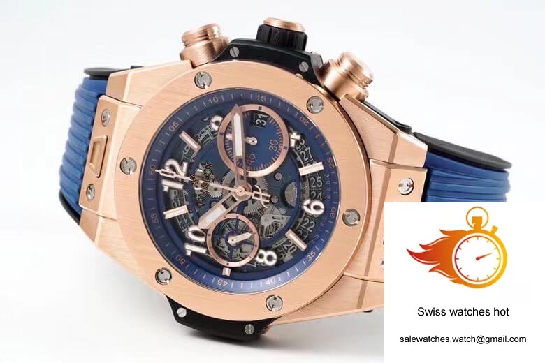 Hublot Big Bang 421.OX.5180.RX ZF Factory Rose Gold Blue Dial 5 Hublot Big Bang 421.OX.5180.RX ZF Factory Rose Gold Blue Dial 5