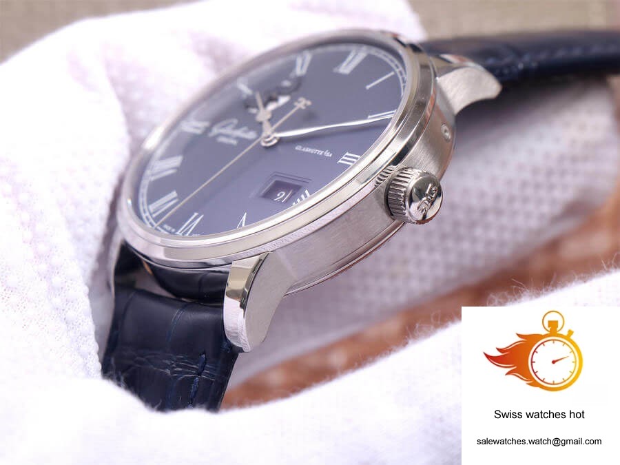 Glashutte Senator Moon Phase 1-36-04 V9 Factory Blue Leather Strap 5 Glashutte Senator Moon Phase 1-36-04 V9 Factory Blue Leather Strap 5