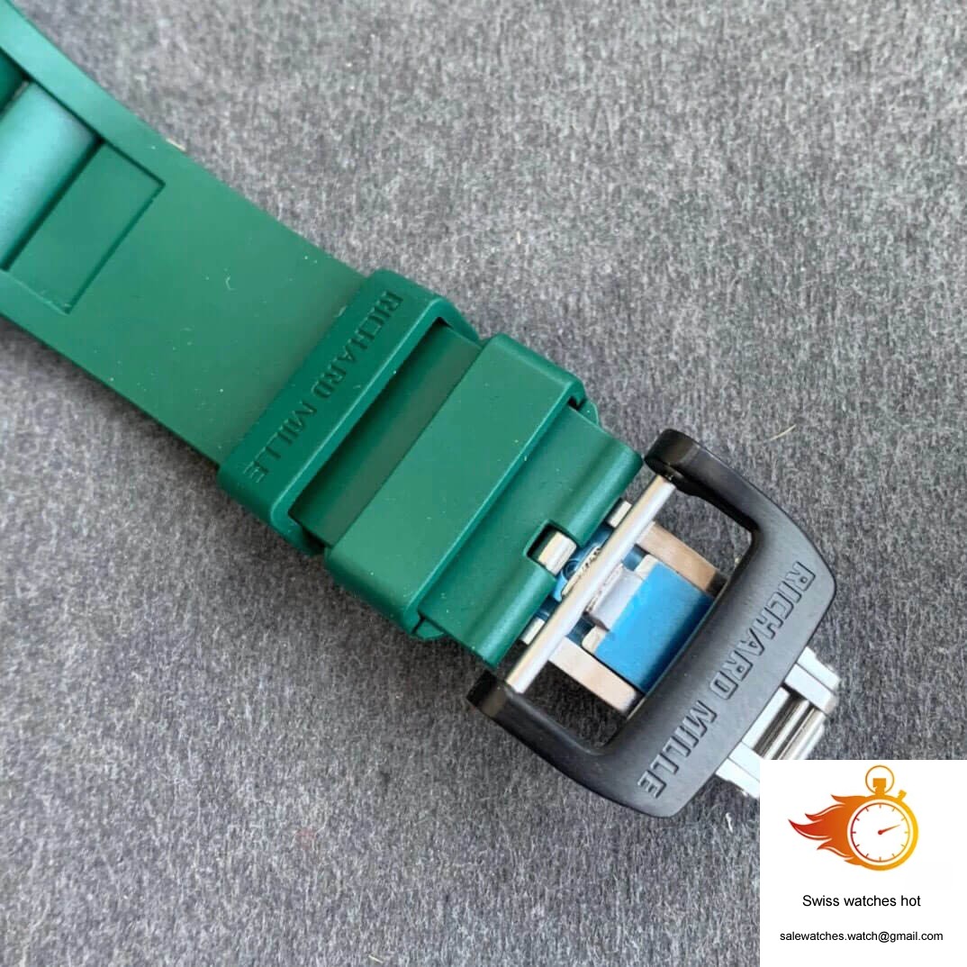 Richard Mille RM035-02 KV Factory V3 Carbon Fiber Green Strap 5 Richard Mille RM035-02 KV Factory V3 Carbon Fiber Green Strap 5