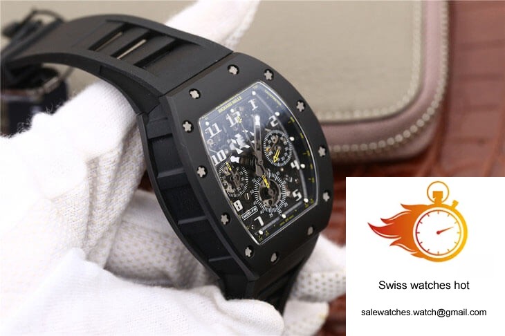 Richard Mille RM-011 KV Factory Carbon Fiber Black Strap 5 Richard Mille RM-011 KV Factory Carbon Fiber Black Strap 5