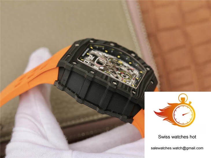 Richard Mille RM11-03 KV Factory Carbon Fiber Orange Strap 5 Richard Mille RM11-03 KV Factory Carbon Fiber Orange Strap 5