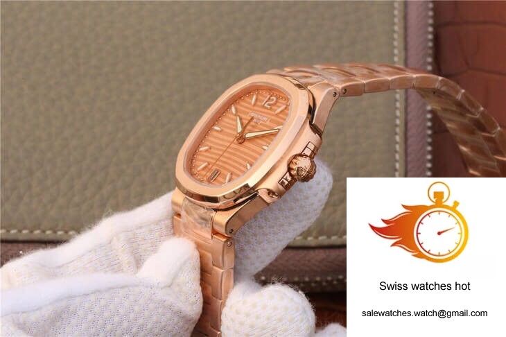 Patek Philippe Nautilus Ladies 7118-1R-010 PF Factory Honey Gold Dial 5 Patek Philippe Nautilus Ladies 7118-1R-010 PF Factory Honey Gold Dial 5