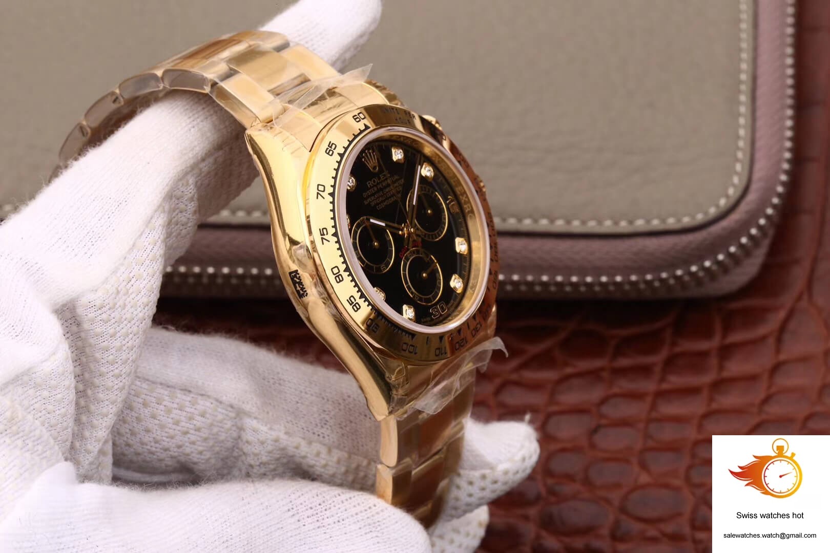 Rolex Daytona Cosmograph M116508-0008 JH Factory Diamonds Black Dial 5 Rolex Daytona Cosmograph M116508-0008 JH Factory Diamonds Black Dial 5