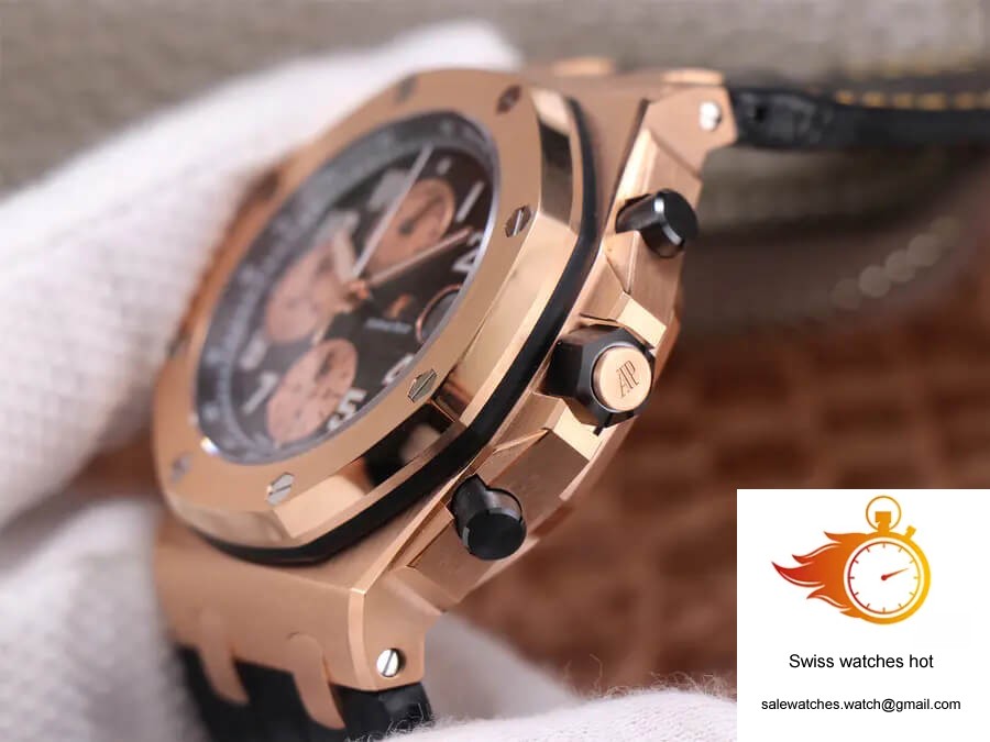 Audemars Piguet Royal Oak Offshore 26470OR JF Factory Rose Gold Black Dial 5 Audemars Piguet Royal Oak Offshore 26470OR JF Factory Rose Gold Black Dial 5