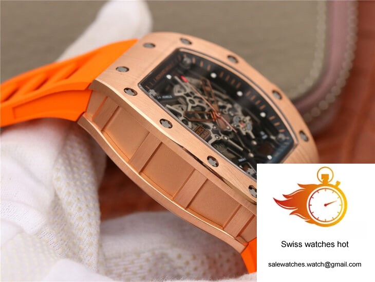 Richard Mille RM035 Americas KV Factory Rose Gold Orange Strap 5 Richard Mille RM035 Americas KV Factory Rose Gold Orange Strap 5