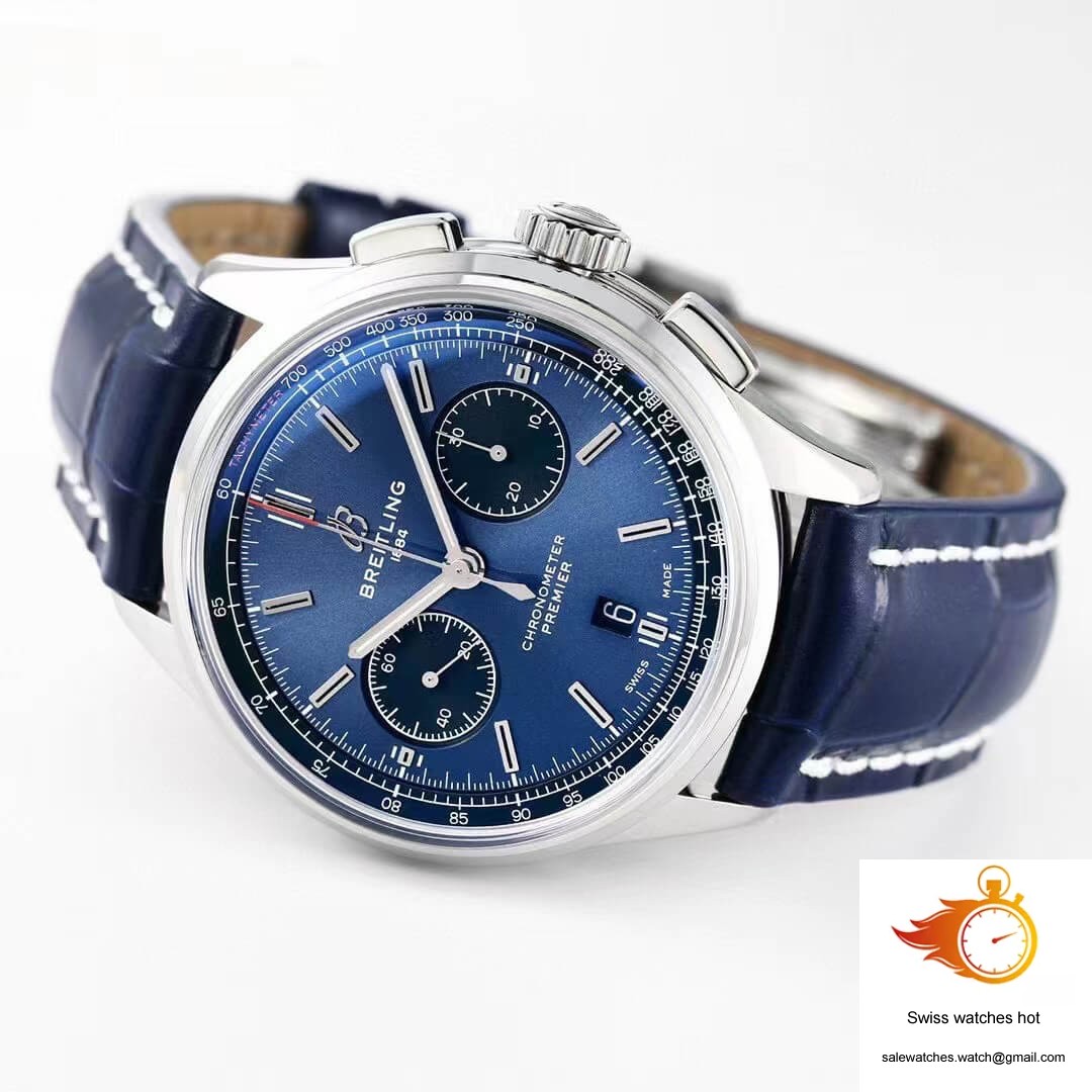 Breitling Premier B01 Chronograph AB0118221C1A1 GF Factory V2 Blue Dial 5 Breitling Premier B01 Chronograph AB0118221C1A1 GF Factory V2 Blue Dial 5