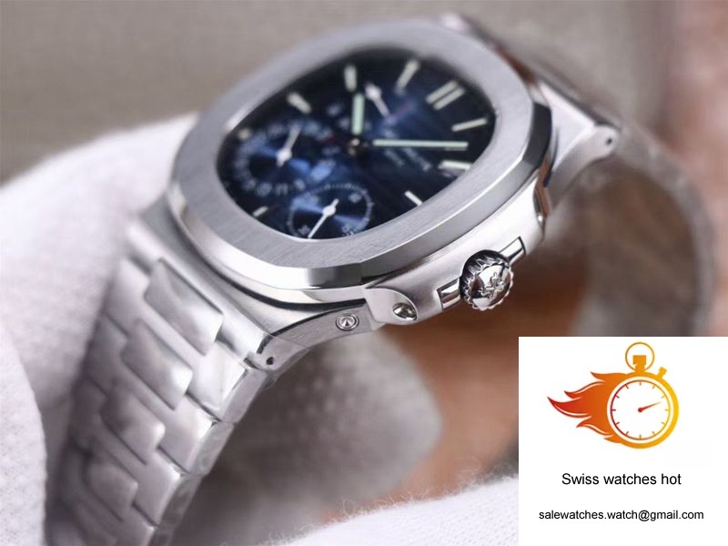 Patek Philippe Nautilus 5712/1A-001 PF Factory Blue Dial Steel Strap 5 Patek Philippe Nautilus 5712/1A-001 PF Factory Blue Dial Steel Strap 5