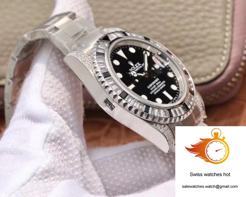 Rolex Submariner Date 116610LN Diamond Customized Edition GS Factory Black Dial 5 Rolex Submariner Date 116610LN Diamond Customized Edition GS Factory Black Dial 5