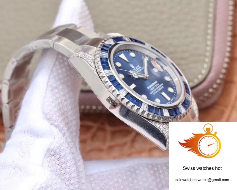 Rolex Submariner Date 116619LB Diamond Customized Edition GS Factory Blue Dial 5 Rolex Submariner Date 116619LB Diamond Customized Edition GS Factory Blue Dial 5