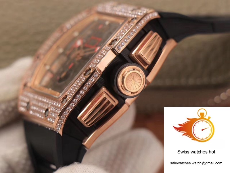 Richard Mille RM011 RG/5423 Felipe Massa KV Factory Rose Gold Diamond Bezel 5 Richard Mille RM011 RG/5423 Felipe Massa KV Factory Rose Gold Diamond Bezel 5