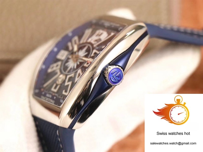 Franck Muller MEN'S Collection V45 SC DT AC BL Yachting ZF Factory Blue Dial 5 Franck Muller MEN'S Collection V45 SC DT AC BL Yachting ZF Factory Blue Dial 5