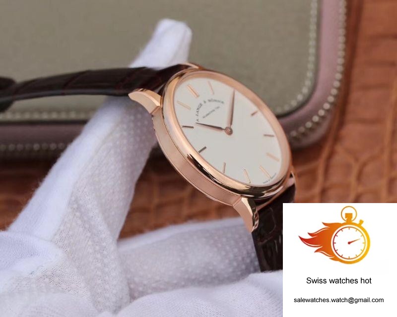 A. Lange & Sohne Saxonia Thin Pink Gold 201.033 SV Factory 5 A. Lange & Sohne Saxonia Thin Pink Gold 201.033 SV Factory 5
