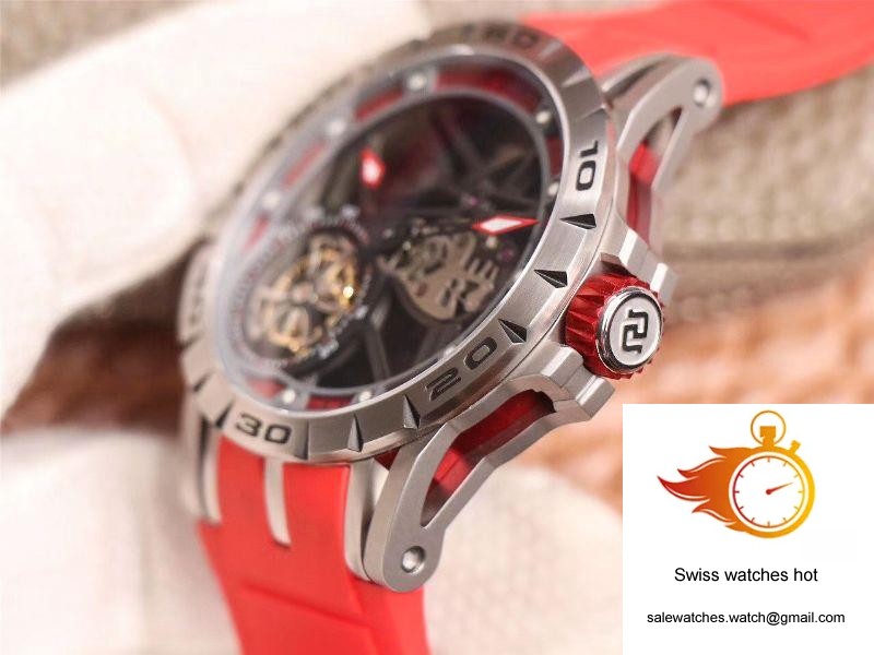 JB Factory Roger Dubuis Excalibur Spider Carbon Skeleton Flying Tourbillon RDDBEX0572 Transparent Version 5 JB Factory Roger Dubuis Excalibur Spider Carbon Skeleton Flying Tourbillon RDDBEX0572 Transparent Version 5