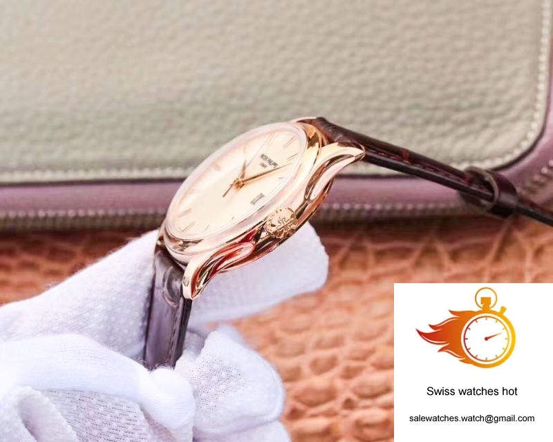 ZF Factory Patek Philippe Calatrava Rose Gold 5227R-001 Flip Back Version 5 ZF Factory Patek Philippe Calatrava Rose Gold 5227R-001 Flip Back Version 5