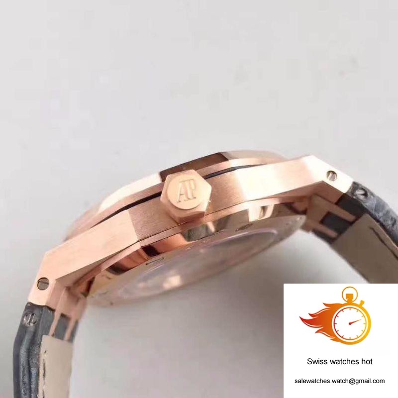 Audemars Piguet Royal Oak 15450 JF Factory Rose Gold Diamond Dial 5 Audemars Piguet Royal Oak 15450 JF Factory Rose Gold Diamond Dial 5