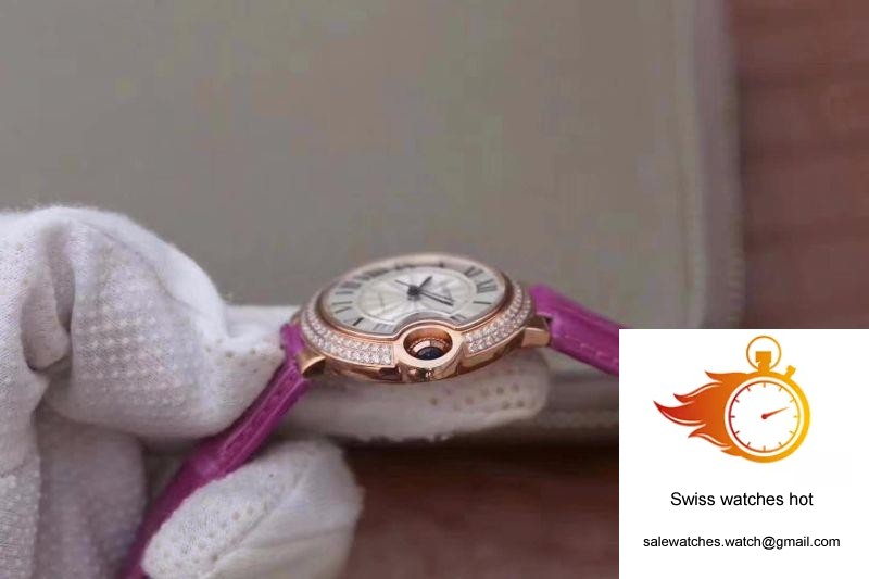 Cartier Ballon Bleu 36MM Rose Gold V9 Factory Silver Dial 5 Cartier Ballon Bleu 36MM Rose Gold V9 Factory Silver Dial 5
