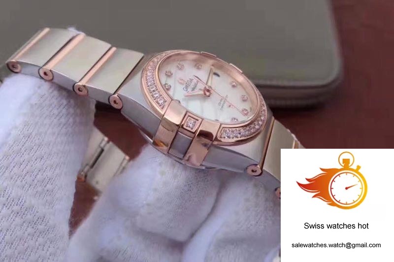 Omega Constellation Double Eagle Lady Pink Mother-Of-Pearl Dial 27MM 3S Factory 5 Omega Constellation Double Eagle Lady Pink Mother-Of-Pearl Dial 27MM 3S Factory 5