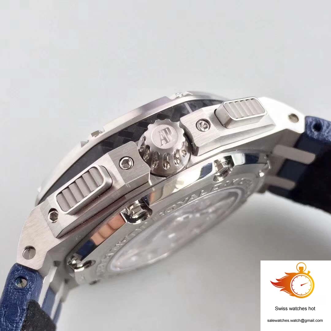 Audemars Piguet Royal Oak Offshore Juan Pablo Montoya 26030PO.OO.D001IN.01 JF Factory V2 Blue Dial 5 Audemars Piguet Royal Oak Offshore Juan Pablo Montoya 26030PO.OO.D001IN.01 JF Factory V2 Blue Dial 5