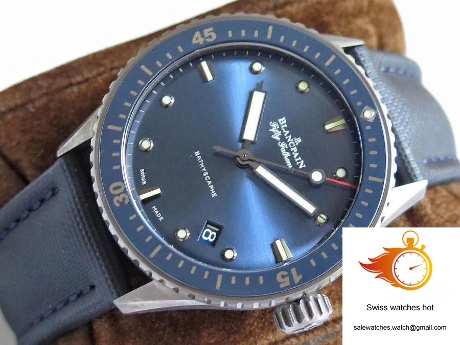 Blancpain Fifty Fathoms Bathyscaphe 5000-0240-O52A ZF Factory Blue Dial 5 Blancpain Fifty Fathoms Bathyscaphe 5000-0240-O52A ZF Factory Blue Dial 5