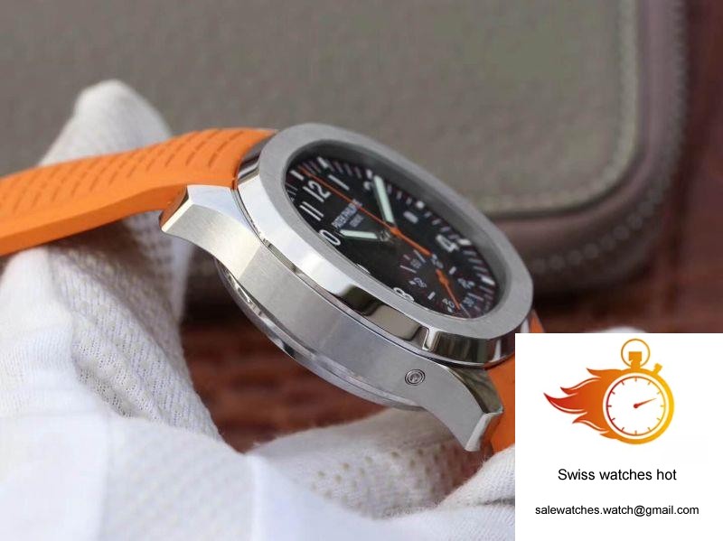 Patek Philippe Aquanaut Chronograph 5968A Orange Rubber Strap Black Dial 5 Patek Philippe Aquanaut Chronograph 5968A Orange Rubber Strap Black Dial 5