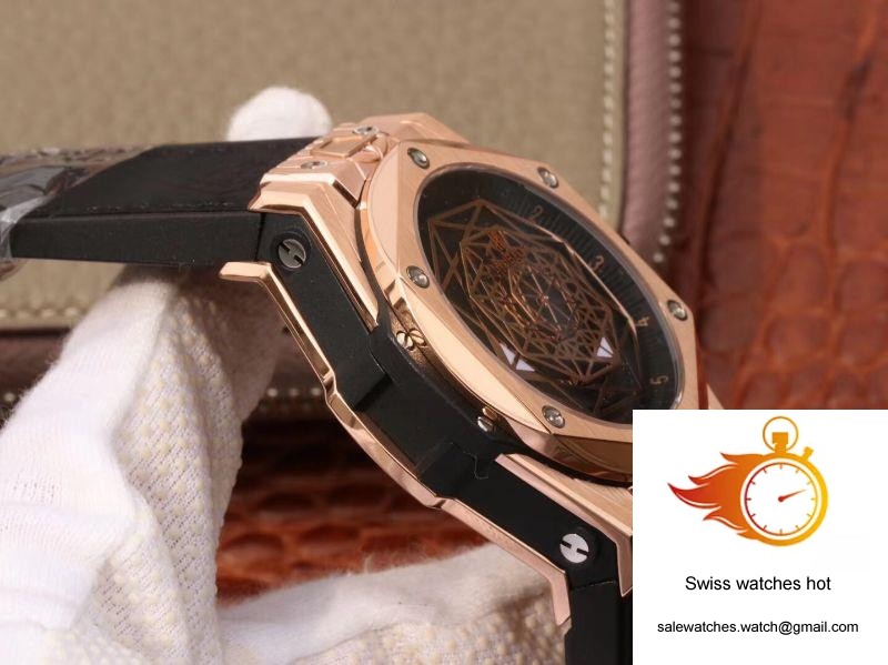 Hublot Big Bang Sang Bleu King Gold 415.OX.1118.VR.MXM17 TMF Factory Black Dial 5 Hublot Big Bang Sang Bleu King Gold 415.OX.1118.VR.MXM17 TMF Factory Black Dial 5
