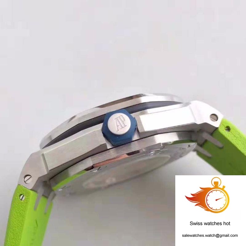Audemars Piguet Royal Oak Offshore Diver 15710ST.OO.A038CA.01 JF Factory Green Dial 5 Audemars Piguet Royal Oak Offshore Diver 15710ST.OO.A038CA.01 JF Factory Green Dial 5