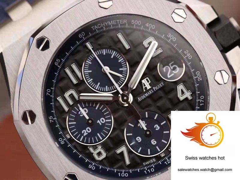 Audemars Piguet Royal Oak Offshore Chronograph 2018 SIHH 26470 JF Factory V2 Black Textured Dial 5 Audemars Piguet Royal Oak Offshore Chronograph 2018 SIHH 26470 JF Factory V2 Black Textured Dial 5