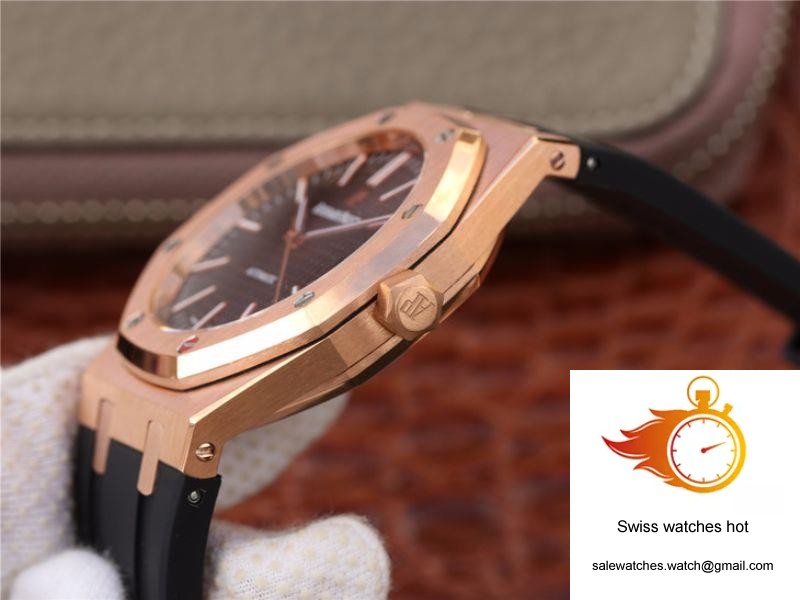 Audemars Piguet Royal Oak 15400OR.OO.D002CR.01 JF Factory Black Dial 5 Audemars Piguet Royal Oak 15400OR.OO.D002CR.01 JF Factory Black Dial 5