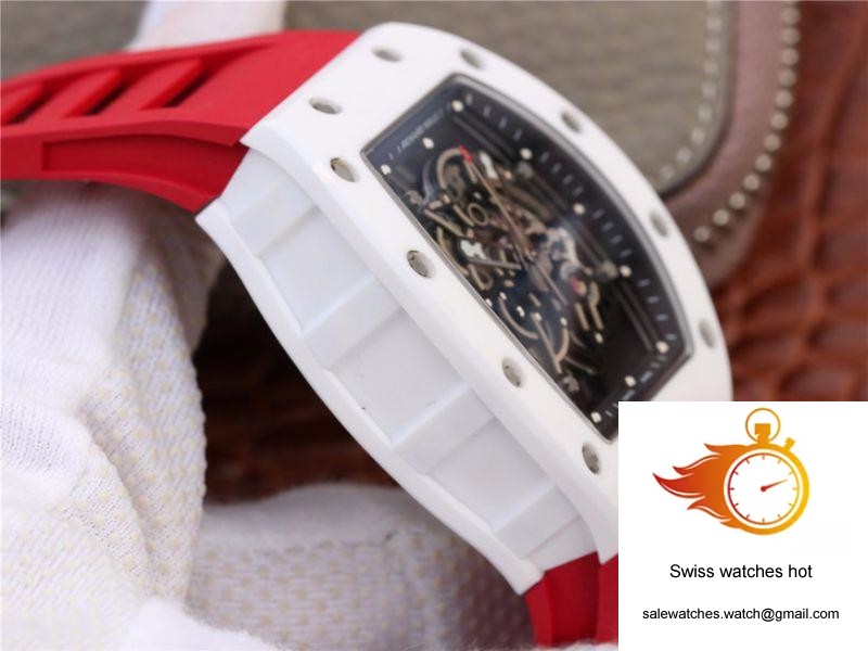 Richard Mille RM055 Red Strap KV Factory Skeleton Dial 5 Richard Mille RM055 Red Strap KV Factory Skeleton Dial 5