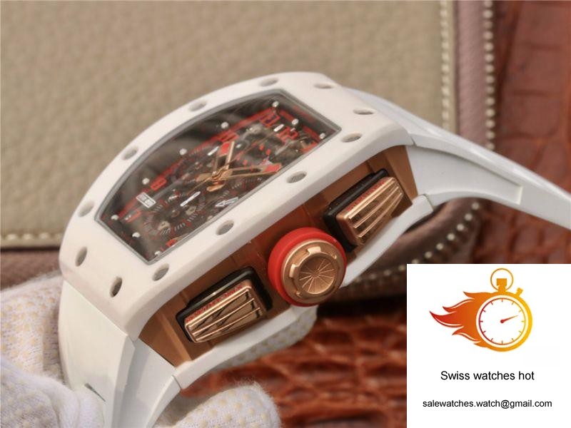 Richard Mille RM011 Felipe Massa Flyback Dubai Chronograph KV Factory Crystal Dial 5 Richard Mille RM011 Felipe Massa Flyback Dubai Chronograph KV Factory Crystal Dial 5