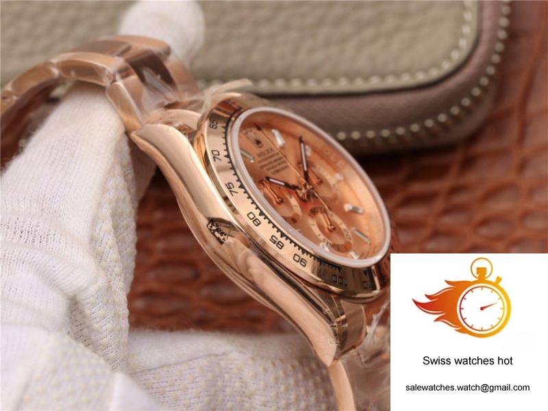 Rolex Daytona Cosmograph 116508 JH Factory Rose Gold Dial 5 Rolex Daytona Cosmograph 116508 JH Factory Rose Gold Dial 5