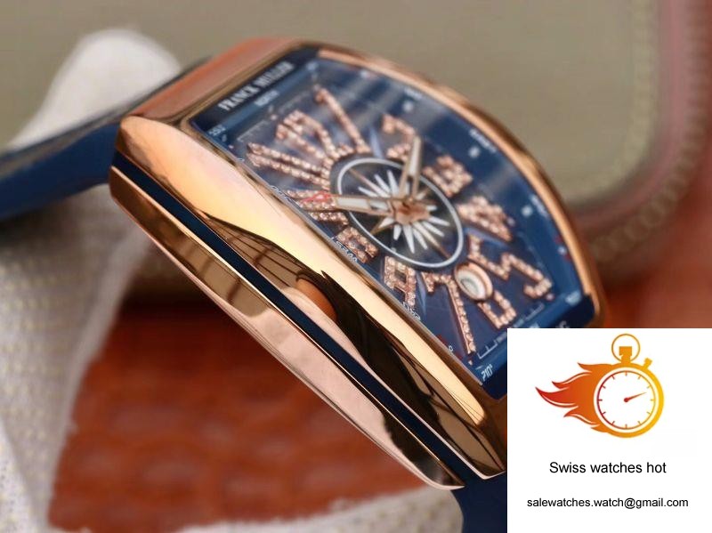 Franck Muller Vanguard V45 25th Anniversary Blue Dial 5 Franck Muller Vanguard V45 25th Anniversary Blue Dial 5