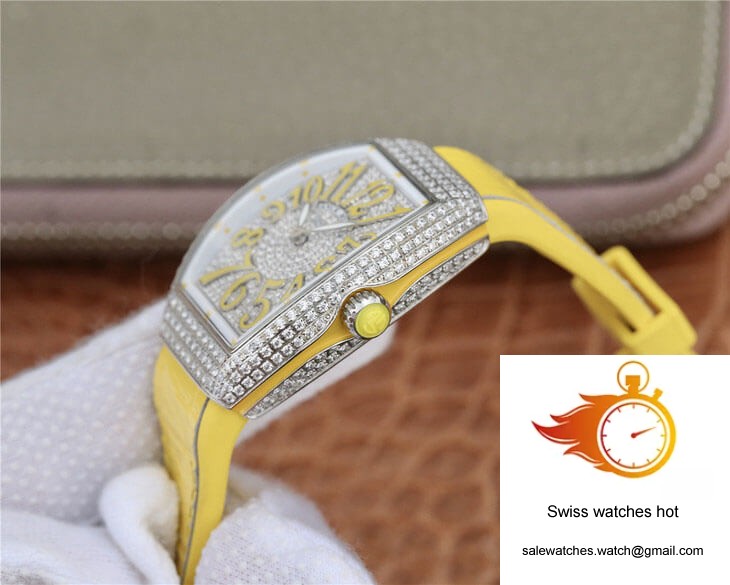Franck Muller Vanguard Ladies ABF Factory Cowhide Strap 6 Franck Muller Vanguard Ladies ABF Factory Cowhide Strap 6