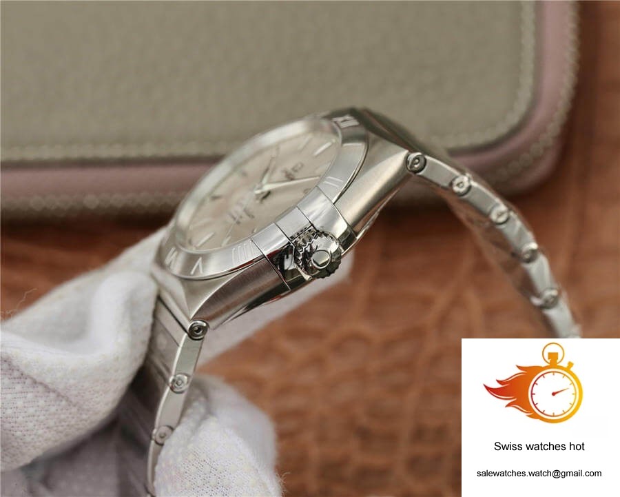 Omega Constellation 123.10.38.21.02.001 VS Factory Silvery White Dial 6 Omega Constellation 123.10.38.21.02.001 VS Factory Silvery White Dial 6