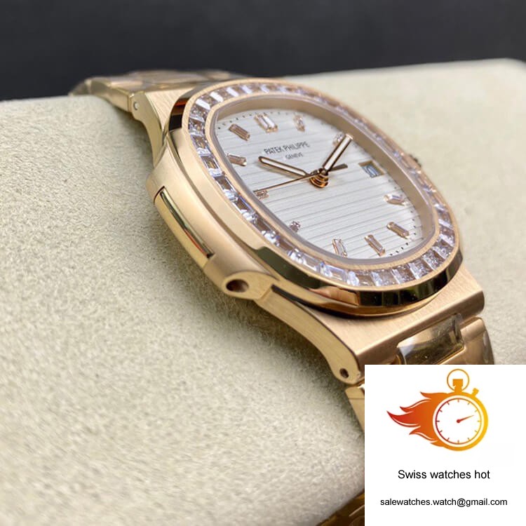 Patek Philippe Nautilus PPF Factory Rose Gold White Dial 6 Patek Philippe Nautilus PPF Factory Rose Gold White Dial 6