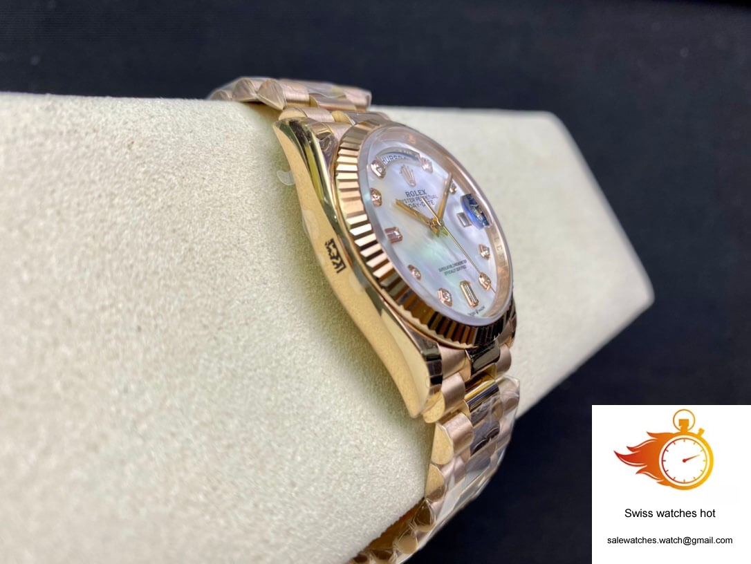 Rolex Day Date M128235-0029 EW Factory White Mother-Of-Pearl Dial 6 Rolex Day Date M128235-0029 EW Factory White Mother-Of-Pearl Dial 6