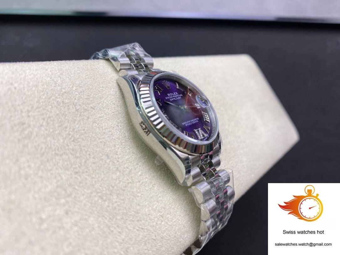 Rolex Datejust M178274-0088 31MM EW Factory Purple Dial 6 Rolex Datejust M178274-0088 31MM EW Factory Purple Dial 6