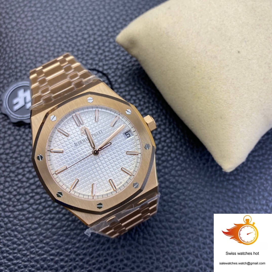 Audemars Piguet Royal Oak 15500 ZF Factory Rose Gold Version White Dial 6 Audemars Piguet Royal Oak 15500 ZF Factory Rose Gold Version White Dial 6