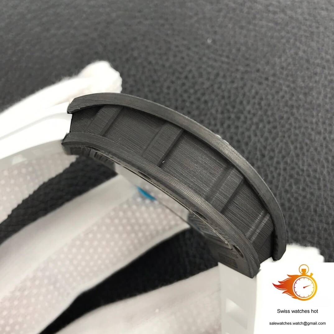 Richard Mille RM055 ZF Factory White Rubber Strap 6 Richard Mille RM055 ZF Factory White Rubber Strap 6