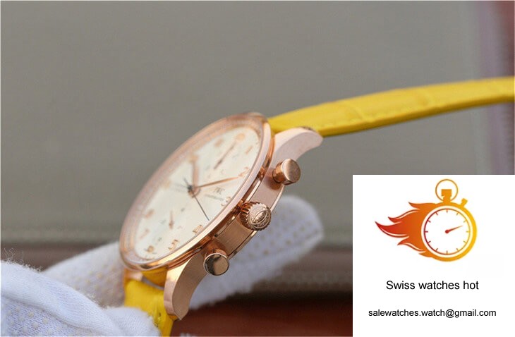 IWC Portuguese ZF Factory Yellow Cowhide Strap 6 IWC Portuguese ZF Factory Yellow Cowhide Strap 6