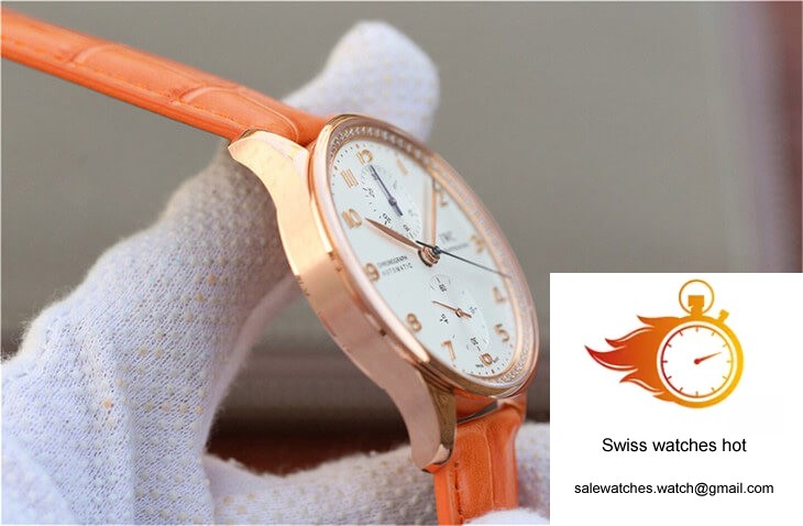 IWC Portuguese ZF Factory Orange Cowhide Strap 6 IWC Portuguese ZF Factory Orange Cowhide Strap 6