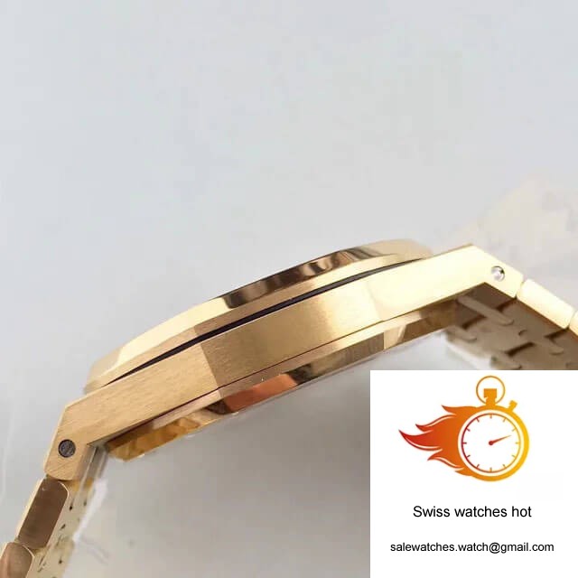 Audemars Piguet Royal Oak 15400OR JF Factory Yellow Gold Blue Dial 6 Audemars Piguet Royal Oak 15400OR JF Factory Yellow Gold Blue Dial 6
