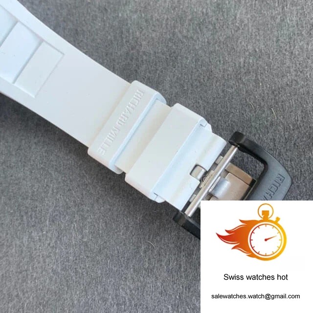 Richard Mille RM35-02 KV Factory V3 Carbon Fiber White Rubber Strap 6 Richard Mille RM35-02 KV Factory V3 Carbon Fiber White Rubber Strap 6
