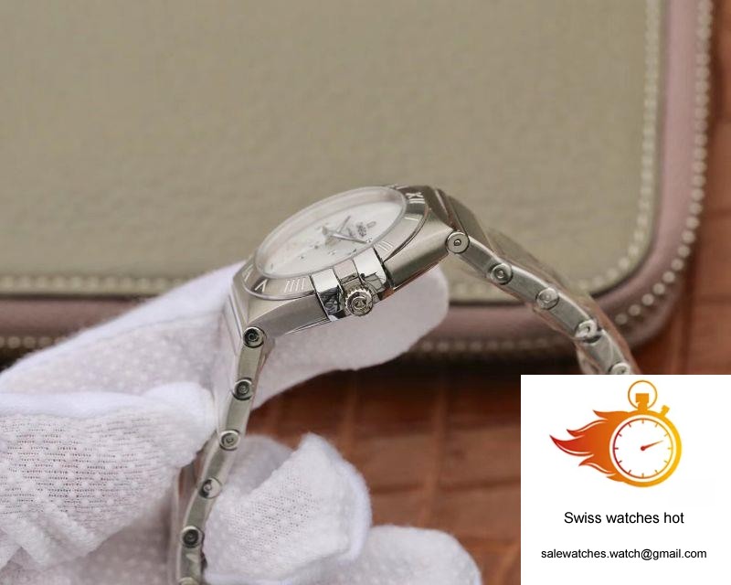 Omega Constellation Quartz Ladies 27mm TW Factory White Dial 6 Omega Constellation Quartz Ladies 27mm TW Factory White Dial 6