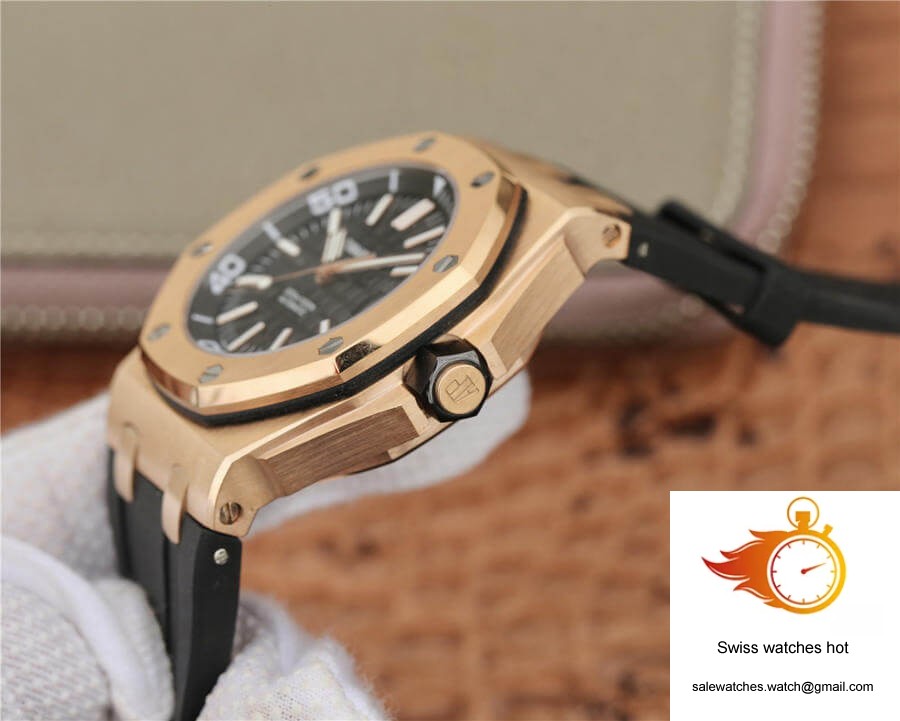 Audemars Piguet Royal Oak Offshore 15710 JF Factory V8 Rose Gold Black Dial 6 Audemars Piguet Royal Oak Offshore 15710 JF Factory V8 Rose Gold Black Dial 6