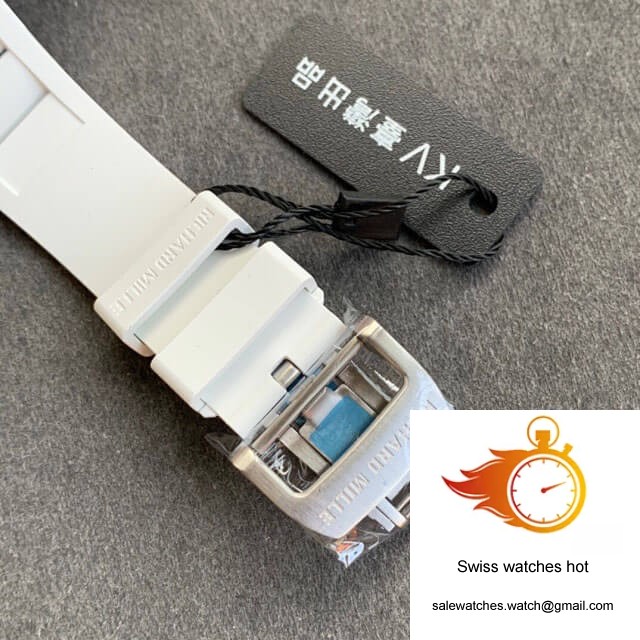 Richard Mille RM055 KV Factory V2 White Rubber Strap 6 Richard Mille RM055 KV Factory V2 White Rubber Strap 6