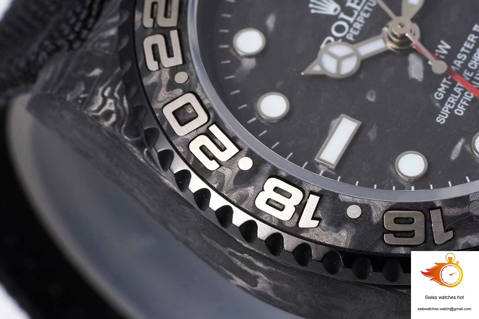 Rolex GMT-MASTER II Diw Carbon Fiber Black Fabric Strap 6 Rolex GMT-MASTER II Diw Carbon Fiber Black Fabric Strap 6