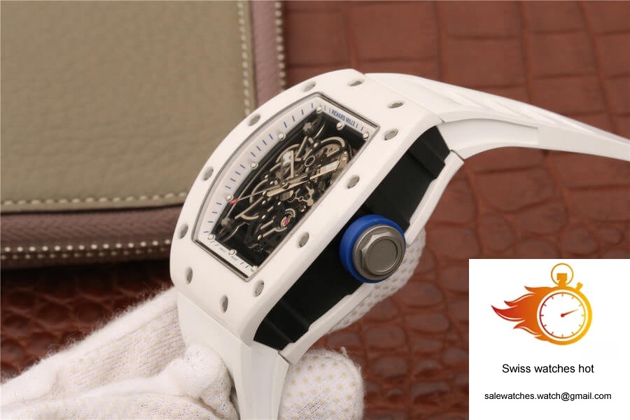 Richard Mille RM055 KV Factory White Ceramic Case 6 Richard Mille RM055 KV Factory White Ceramic Case 6