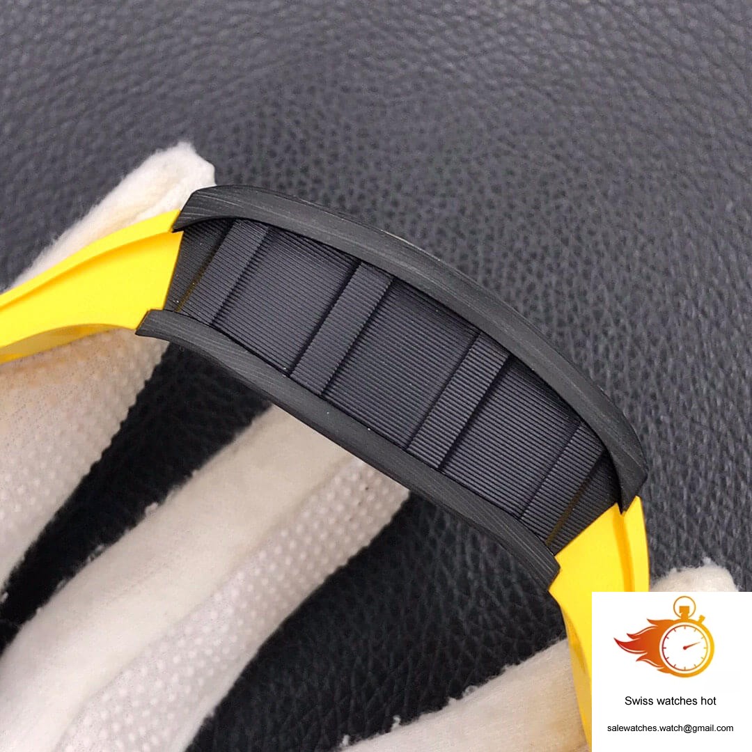 Richard Mille RM-011 KV Factory Forged Carbon Yellow Strap 6 Richard Mille RM-011 KV Factory Forged Carbon Yellow Strap 6