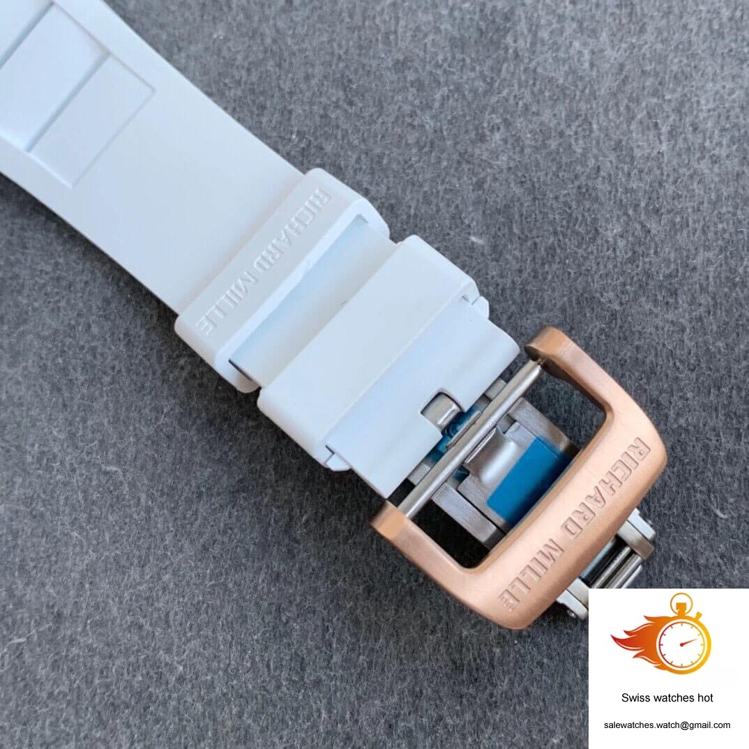 Richard Mille RM11 KV Factory Rose Gold White Strap 6 Richard Mille RM11 KV Factory Rose Gold White Strap 6
